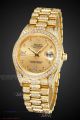 Perfect Replica Rolex Datejust Yellow Gold Diamond Oyster Band 40mm Watch (8)_th.jpg